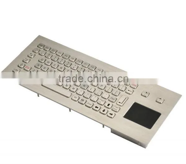 Full Funtionalities IP65 With Trackball Integrated Metal Keyboard photo-2