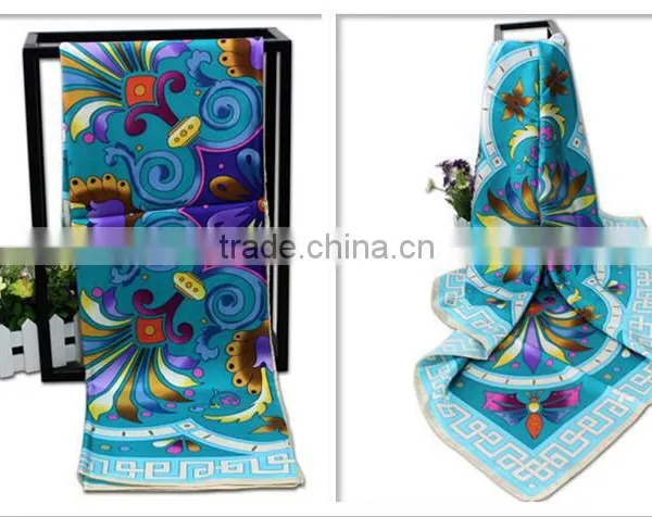 100% Silk Square Scarf for Women; Twill; 14mm; photo-3