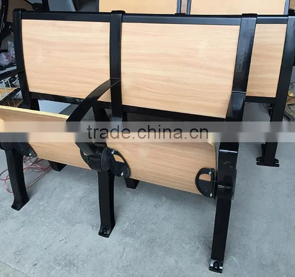 Cheap Attached Folding College School Student Desk and Chair HXFD002 photo-4