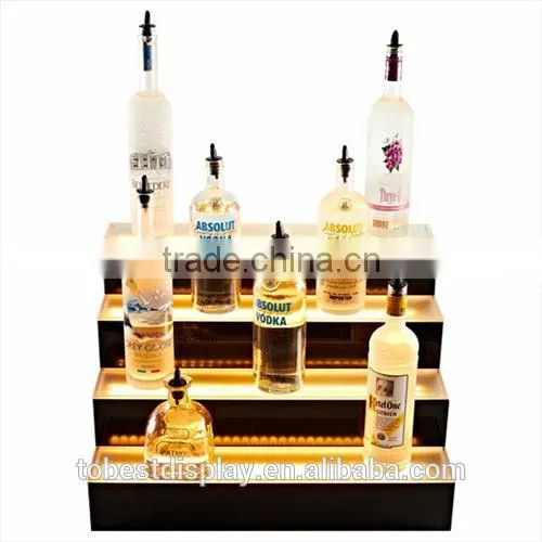 Handmade LED Nighclub Acrylic Liquor Display Case,acrylic Wine Rack,acrylic Wine Bottle Holder Witn Engraving Sign photo-5