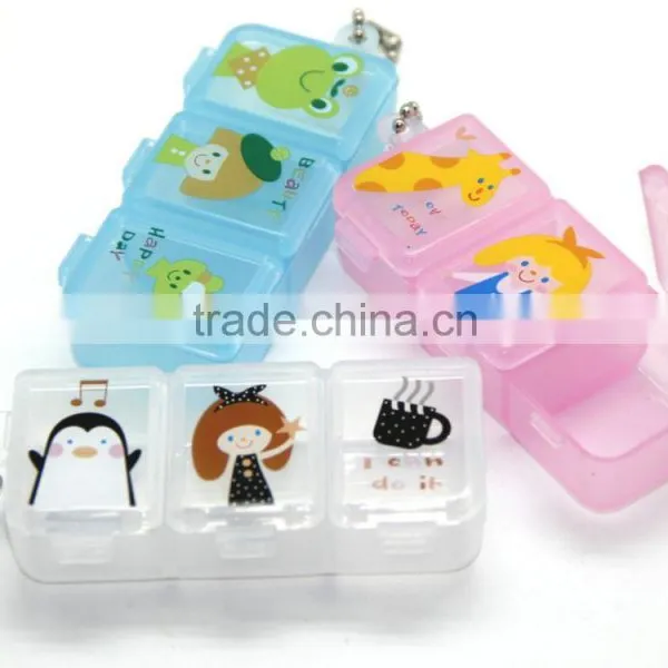 Straight Shape Mini Storage Box With 3 Compartments photo-3