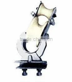 Three-purpose stringing pulley block