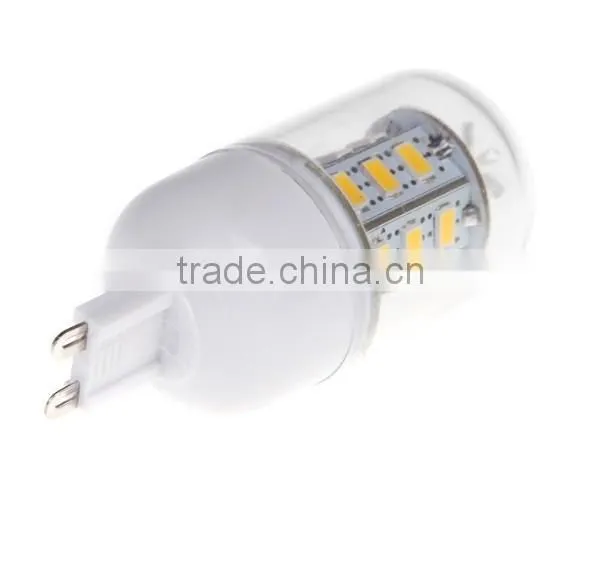 High Luminous 220V G9 Socket 12W 24 5730 SMD LED Corn Light Bulb Lamp White Light and Warm White Light photo-4