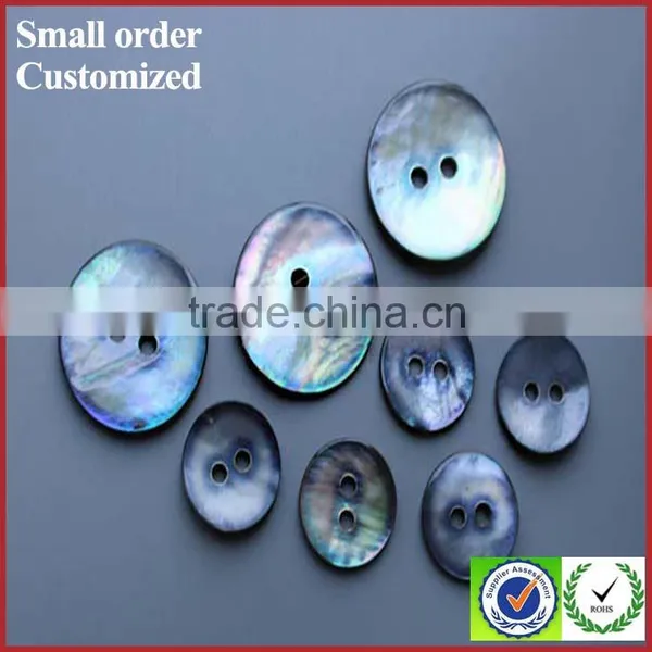 Shell Button Making Machine Blue Natural Pearl Shank Button for Clothing photo-2