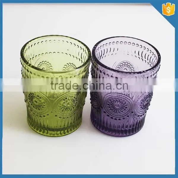 Sunflower Pattern Colored Drinking Glass Manufacturers China Quality Choice photo-2