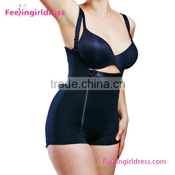 Hot Selling Black Side Zipper Plus Size Cheap Seamless Women Shapewear photo-6