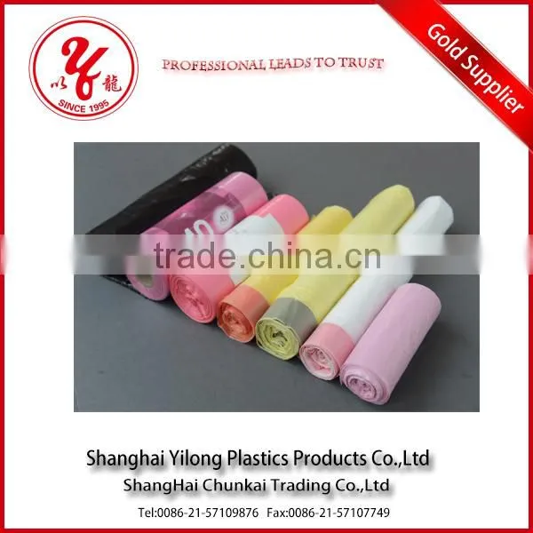 Accept Custom Print Purple Plastic Trash Bags With Drawstrings photo-4