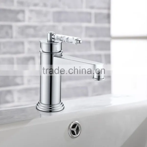 Wall Mounted Brass Rainfall Double Handle Bathroom Faucet photo-2