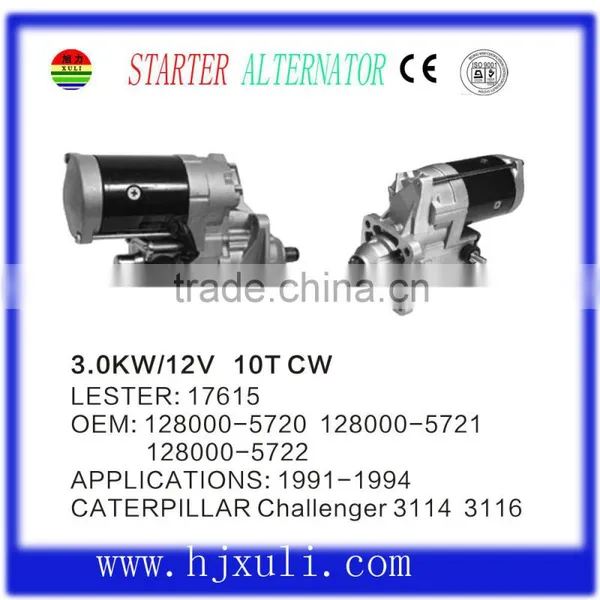 Top Quality Rebuilt Car Starter Motor FOR Kubota OEM:128000-5720