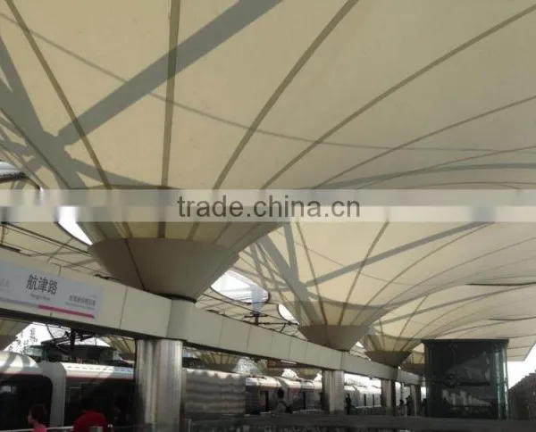 Public Building Railway Station Canopy for Rainwater Collection Roofing System in Shanghai photo-3