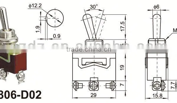Machinery Toggle Switch,on off on Toggle Switch,micro Toggle Switch photo-2