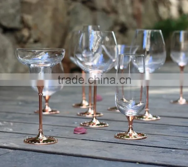 Custom Wine Glass Glitter Gold Vodka Glasses Drinking Spirit Glass Crystal Juice Glassware photo-6