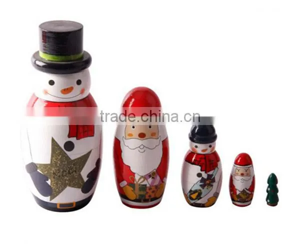 Wooden Craft Nesting Doll Home Decoration Items photo-2