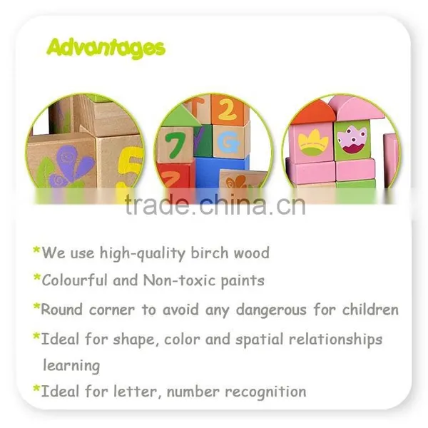 Wooden Educational Custom Wood Blocks photo-4