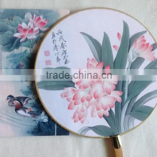 Chinese Style Dancer Plum Flower Silk Folding Hand Fan for Event Party Supplies photo-4