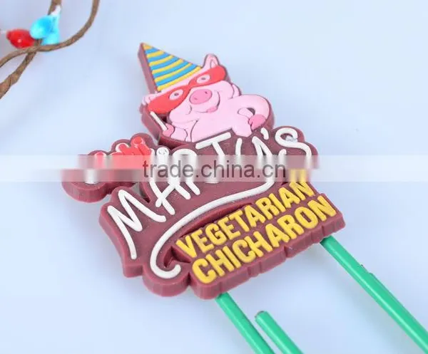 Custom Logo Promotion Plastic Bookmark Clip photo-2