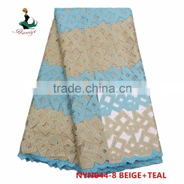 2016 Haniye African Accessories Tulle Lace Fabric For Women Dress/NYN44 photo-5