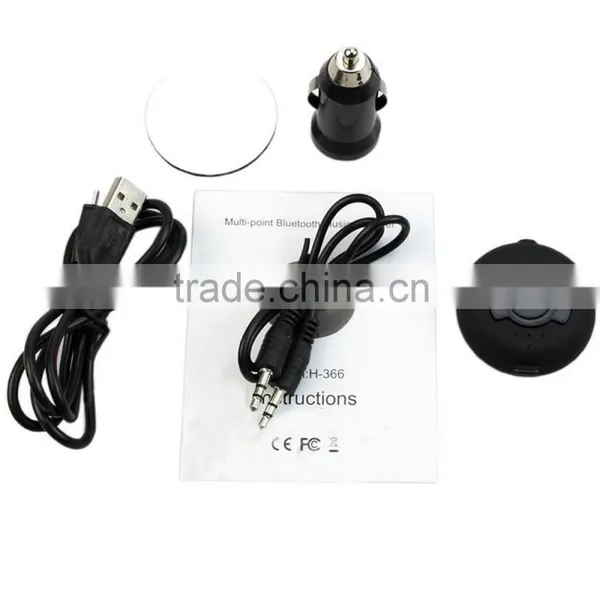 Factory Supply H366 Wireless Bluetooth Car Kit Audio Receiver for Speaker With Music Modulator photo-4