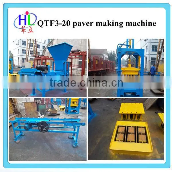 QTF3-20 Automatic Brick Machine Making Paving Stone Mold Interlocking Brick Making Machine photo-2