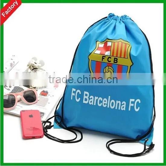 Factory Price Wholesale White Drawstring Polyester Slazenger Backpack Bag With Custom Logo