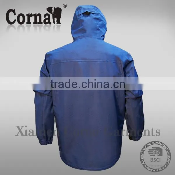 3 Layer Lightweight Mens Hiking 100% Polyester Bomber Jacket photo-3