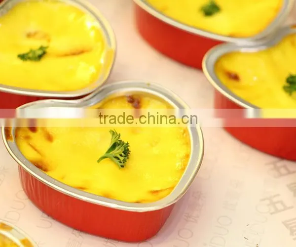 Aluminum Foil Heart Shape Household or Bakery Use Egg Tart Mold