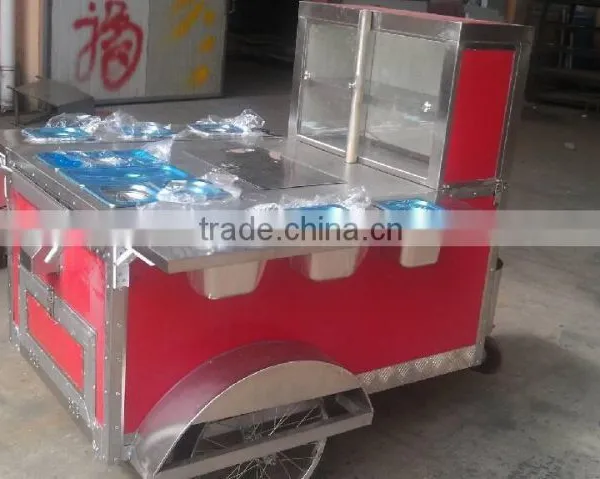 Yieson High Quality Street Food Kiosks, Kiosk Fast Food, Mobile Hotdog Cart YS-HD105