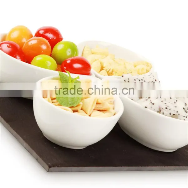 Handle Divided China Kitchen Cheap Food Ceramic Bowl Wholesale photo-4