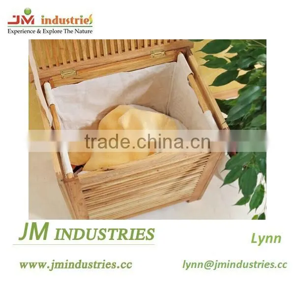 Collapsible Bamboo Laundry Basket Stand With Lid photo-3