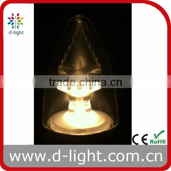 B38 350LM 4.5W 60WE E11 CHANDELIER CLEAR LIGHT BULB WITH UL STANDARD photo-2