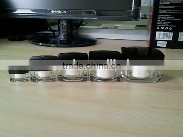 Cosmetic Glass-like Jar, Makeup Cream Jar photo-3