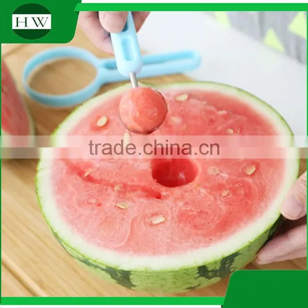 Kitchen Accessories Plastic Stainless Steel Melon Fruit Vegetable Scoop Baller Corer Zester Peeler photo-3