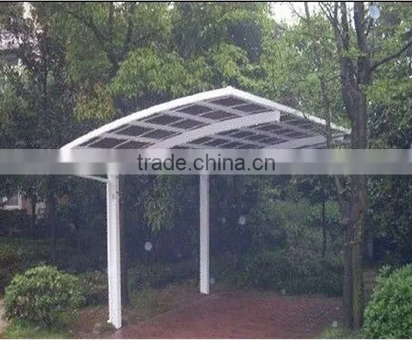 Prefeb House Aluminum Metal Carport Car Parking Cover With Arched Roof photo-5