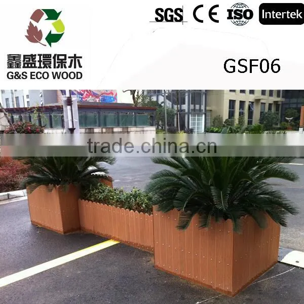 Hot Plastic Wood Outdoor Flower Box Beautiful WPC Planter photo-2