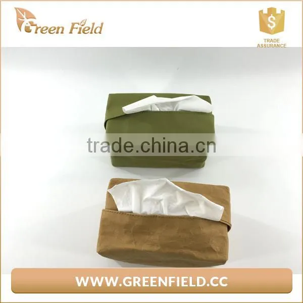 Washable Grey Paper Tissue Case,durable Grey Kraft Paper Tissue Case photo-3