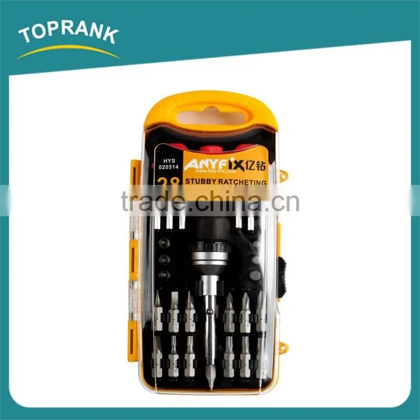 28pcs T-handle Ratchet Screwdriver Set, Ratchet Screwdriver Bit Set photo-4