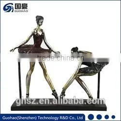 Rhythmic Gymnastics Floor Exercise Bronze Statue Abstract Lady Body Art photo-4