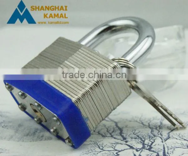 Keyed Alike and Master Key Laminated Aluminum Padlock With Brass Keys or Steel Keys photo-4