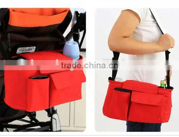 600D Polyester Baby Nappy Organizer Bag With Hanging photo-2