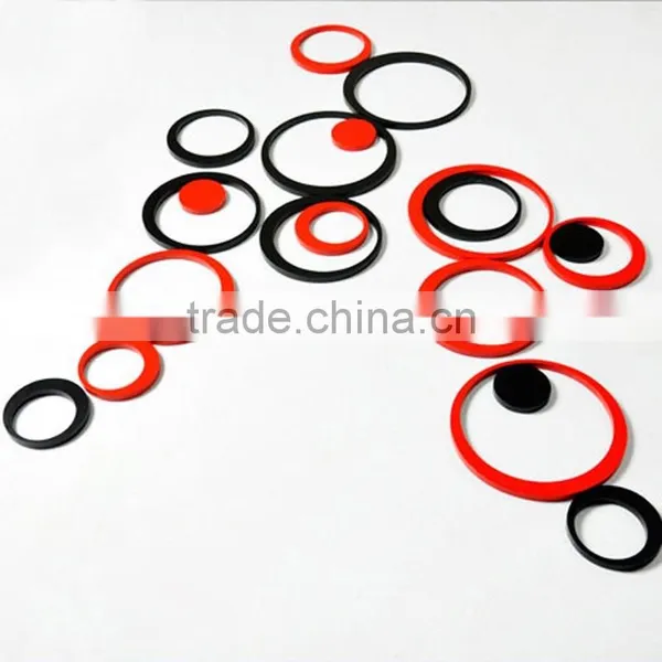Fashion Decorative Circle DIY Wall Sticker , 3D Sitting Room Custom Wall Stickers TV Setting Post photo-2