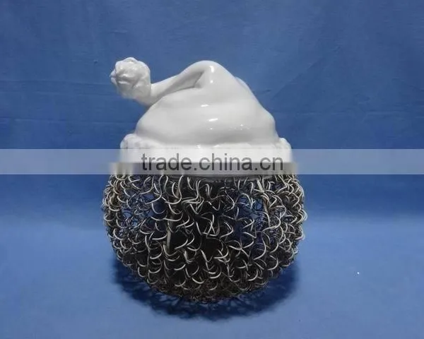 Owl Decorations Porcelain With Iron XMAS Decorations photo-3