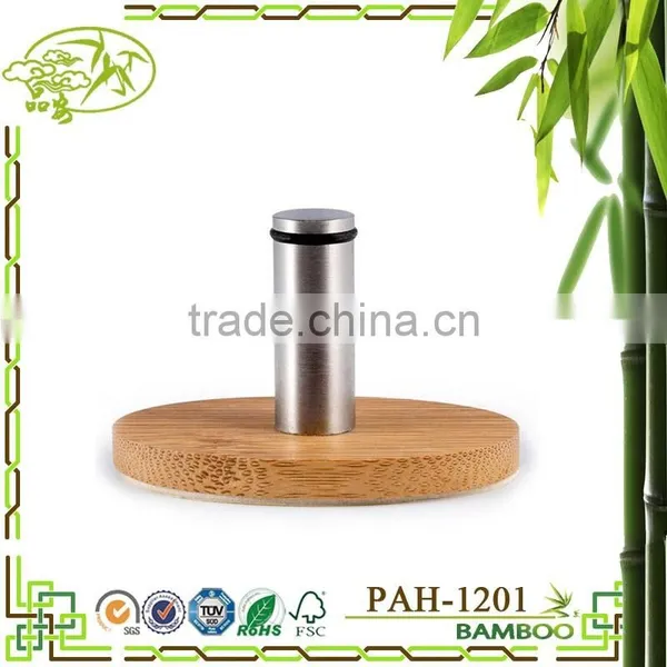 Aonong Bamboo Clothes Hook Group/stainless Hanging Hook/bamboo Hanging Rack With Stainless photo-2