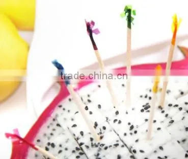 Fruit/appetizer Bamboo Beaded Picks Swizzle Stick RJJ002