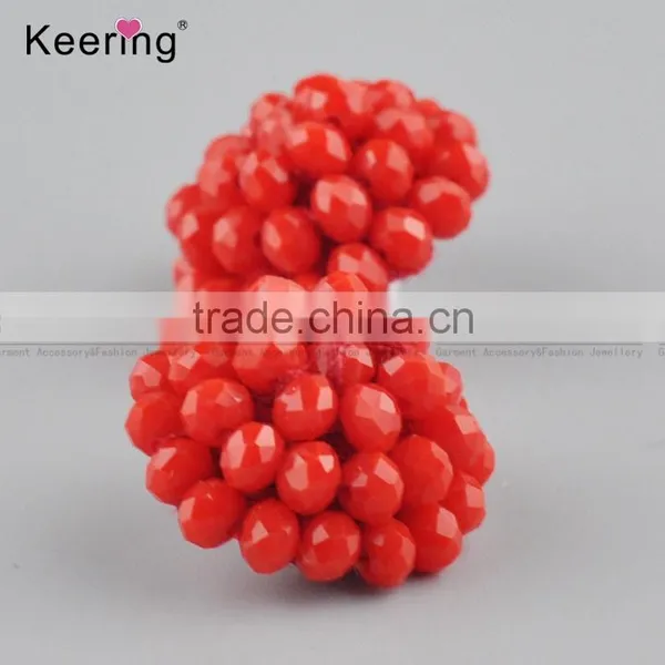 Wholesale Decorative Fancy Small Red Resin Button for Garments and Clothing WBKA-291 photo-3