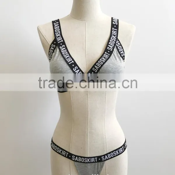 2017 New Hot Sexy Mature Bikini Lady's Swimwear With Letter photo-5