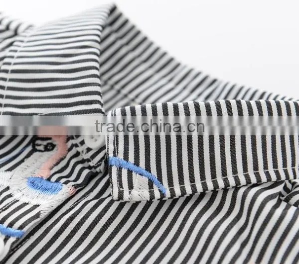 Wholesale Kids Girl Blouse Fashion Design With Embroidered Flower photo-5