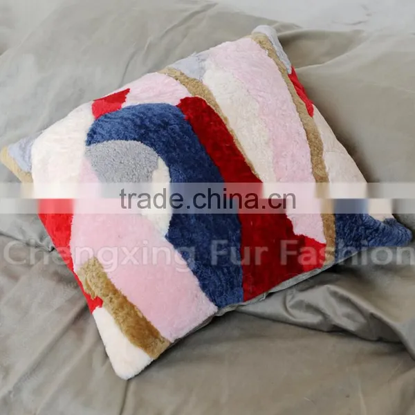 CX-D-97C Home Decor Wholesale Cheap Sofa Genuine Fur Sleeping Pillow photo-2