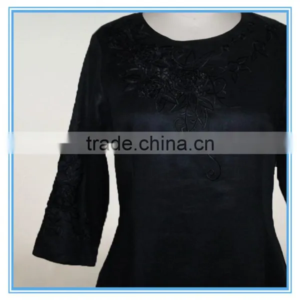 Indian Ladies Embroidery Linen Dress photo-2