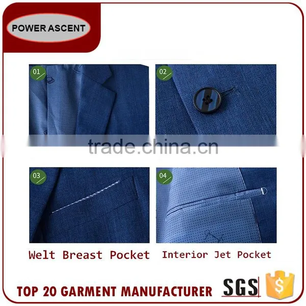 Oem Design Blue Custom Blazer Men Casual Latest Suits Jacket In Fashion photo-6