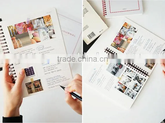 Full Color Printing Cardboard Sprial Binding Notebook ,cheap Office/school Supplies Custom photo-3